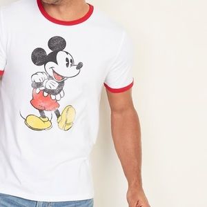 DISNEY MICKEY MOUSE RINGER TEE FOR MEN.